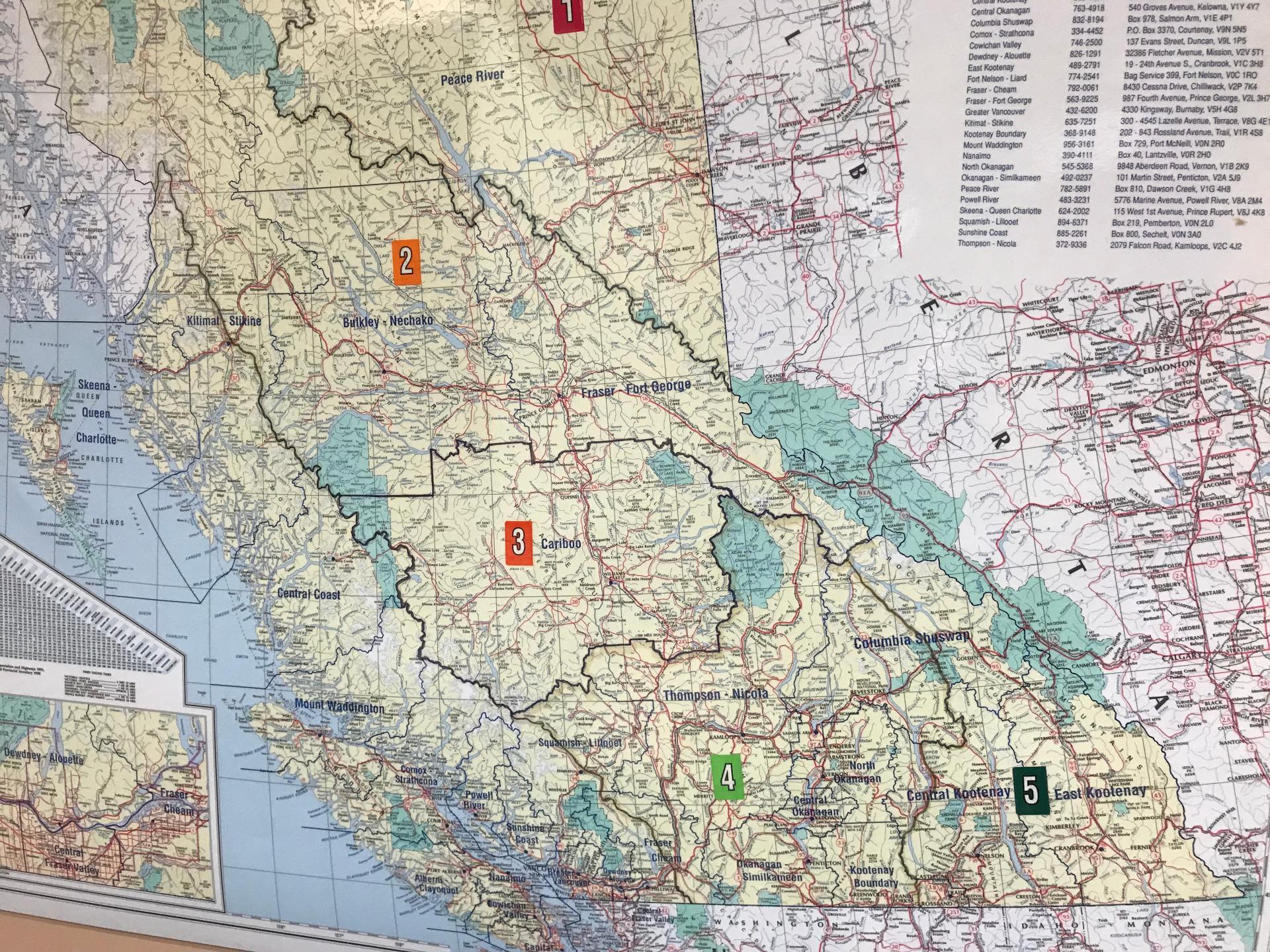 BC Prescribed Area Map